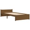 vidaXL Bed Frame without Mattress Honey Brown Solid Wood 75x190 cm Small Single