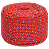 vidaXL Multipurpose Utility Rope 10 mm 500 m Red PP 645 kg Max Load
