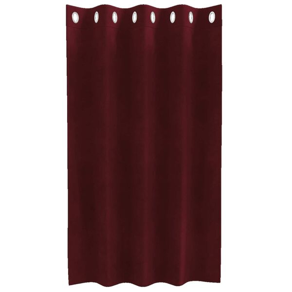 vidaXL Blackout Curtains 2 pcs Wine Red 140 x 140 cm Velvet