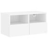 vidaXL 5 Piece TV Wall Units White Engineered Wood