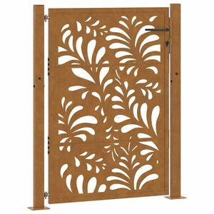 vidaXL Garden Gate 100x150 cm Weathering Steel Wave Design
