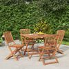vidaXL 5 Piece Garden Dining Set Solid Wood Acacia