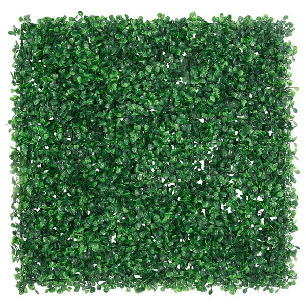 vidaXL Artificial Shrub Leaf Fence&nbsp;6 pcs Green 50x50 cm