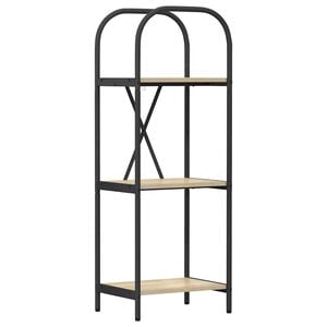 vidaXL Bookshelf 3-Tier 40 x 30 x 109 cm Engineered wood Sonoma Oak