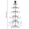 vidaXL Metal Christmas Tree for Decoration Black 150 cm