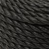 vidaXL Work Rope Black 12 mm 250 m Polypropylene