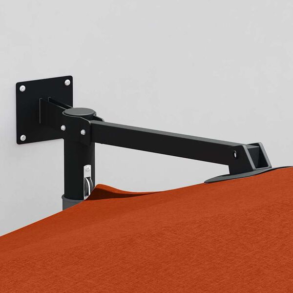 vidaXL Garden Parasol Red and Black 248 x 248 x 148 cm