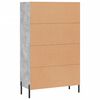 vidaXL Highboard Concrete Grey 69.5x31x115 cm Engineered Wood