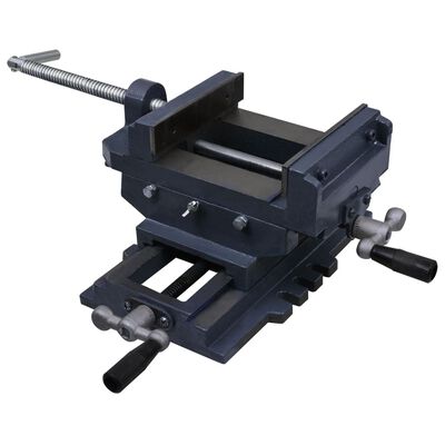 vidaXL Manually Operated Cross Slide Drill Press Vice 150 mm