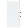 vidaXL Kitchen Wall Cabinet with Glass Door Kalmar Brown Oak Engineered Wood