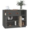 vidaXL Sideboard Grey 98.5x40x75 cm Solid Wood Pine