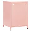 vidaXL Nightstands 2 pcs Pink 35x35x51 cm Steel