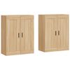 vidaXL Wall Mounted Cabinets 2 pcs Sonoma Oak Engineered Wood
