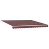 vidaXL Automatic Retractable Awning with LED Brown 400x300 cm