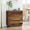vidaXL Bedside Cabinet Old Wood 71 x 34.5 x 75 cm Engineered wood