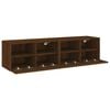 vidaXL TV Wall Cabinets 2 pcs Brown Oak 60x30x30 cm Engineered Wood