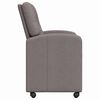 vidaXL Dining Chairs with Wheels 2 pcs Taupe 57 x 67 x 95 cm Fabric