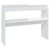 vidaXL Console Table High Gloss White 102x30x80 cm Engineered Wood