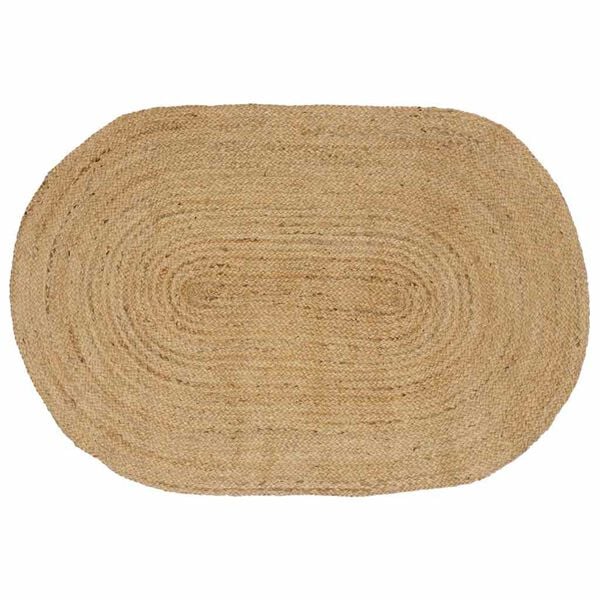 vidaXL Area Rugs Oval Natural 205 x 305 cm Jute