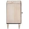 vidaXL Bathroom Cabinet White 38 x 33.5 x 58 cm Solid Mango Wood