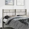 vidaXL Metal Replace Headboard Black 150 cm