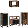 vidaXL Bathroom Furniture Set 4 pcs Multicolour and Black