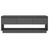 vidaXL TV Cabinet Grey 110.5x34x40 cm Solid Wood Pine
