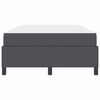 vidaXL Bed Frame with Mattress Dark Grey 120 x 190 cm Fabric