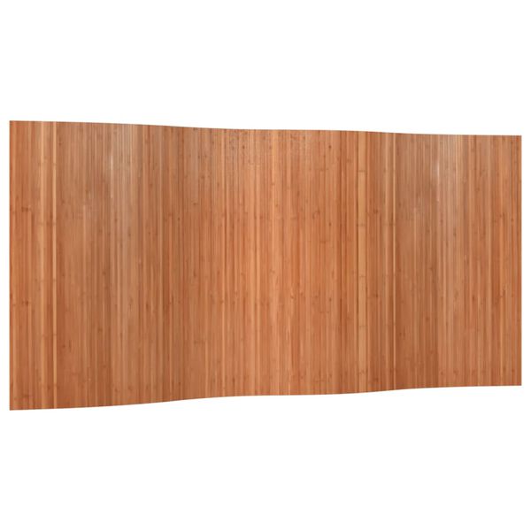 vidaXL Room Divider Brown Width 400 cm Height 165 cm Bamboo