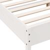 vidaXL Bed Frame without Mattress White 120x190 cm Small Double Solid Wood Pine