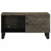 vidaXL Coffee Table Black 80x50x40 cm Solid Wood Mango