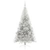 vidaXL Artificial Pre-lit Christmas Tree Silver 240 cm PET