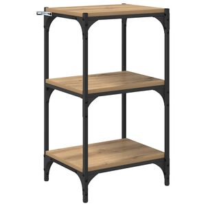 vidaXL Book Cabinet 3-Tier 40 x 33 x 70.5 cm Engineered wood