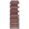 vidaXL Wine Rack for 42 Bottles Brown Solid Wood Pine