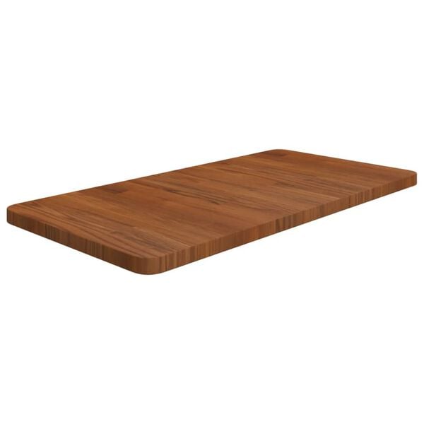 vidaXL Bathroom Countertop Dark Brown 80x40x2.5cm Treated Solid Wood