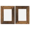 vidaXL Photo Frames 2 pcs 25x30 cm Solid Reclaimed Wood and Glass