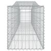 vidaXL Arched Gabion Baskets 8 pcs 400x50x60/80 cm Galvanised Iron