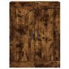 vidaXL Wall Mounted Cabinet Smoked Oak 69.5x34x90 cm Engineered Wood