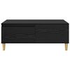 vidaXL Coffee Table Black Oak 90 x 50 x 35 cm Engineered Wood