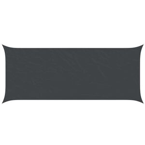 vidaXL Sun Shade Sail Black 6 x 2,5 m 100% Polyester Oxford