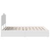 vidaXL Storage Bed with Headboard White 140 x 190 cm Engineered Wood