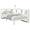 vidaXL Bookcase Bed without Mattress White 90x200 cm Solid Wood Pine