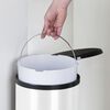 Practo Home Built-in Waste Bin 14 L White and Black