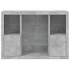 vidaXL Sideboards with LED Lights 3 pcs Concrete Grey Engineered Wood