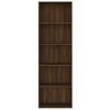 vidaXL 5-Tier Book Cabinet Brown Oak 60x30x189 cm Engineered Wood