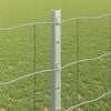 vidaXL Fence with Post Silver 1.2 x 10 m Steel