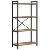 vidaXL Bookshelf 60 x 30 x 120 cm Engineered Wood Artisan Oak