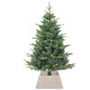 vidaXL Christmas Tree Collar White 60 x 60 x 28 cm Water Hyacinth