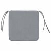 vidaXL Seat Cushions 4 pcs Light Grey 40 x 40 x 3 cm Fabric