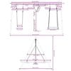 vidaXL Outdoor Swing Set with Swing, Disc Swing, Nest Swing